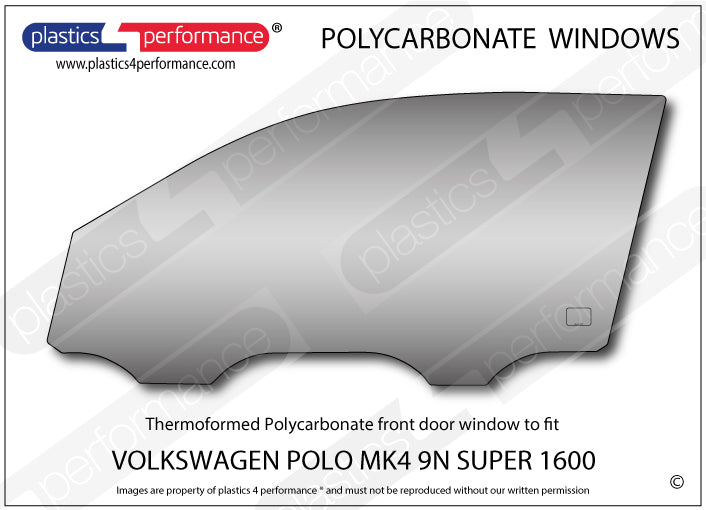 Vetri in Policarbonato per Volkswagen Polo MK4 9N Super 1600