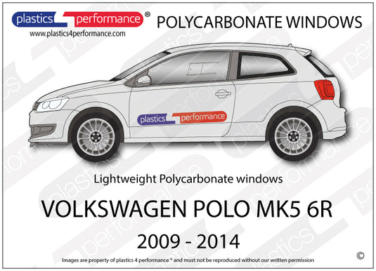 Vetri in Policarbonato per Volkswagen Polo MK5 6R