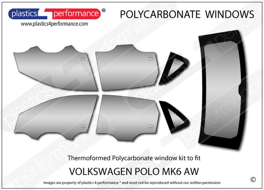 Vetri in Policarbonato per Volkswagen Polo MK6 AW