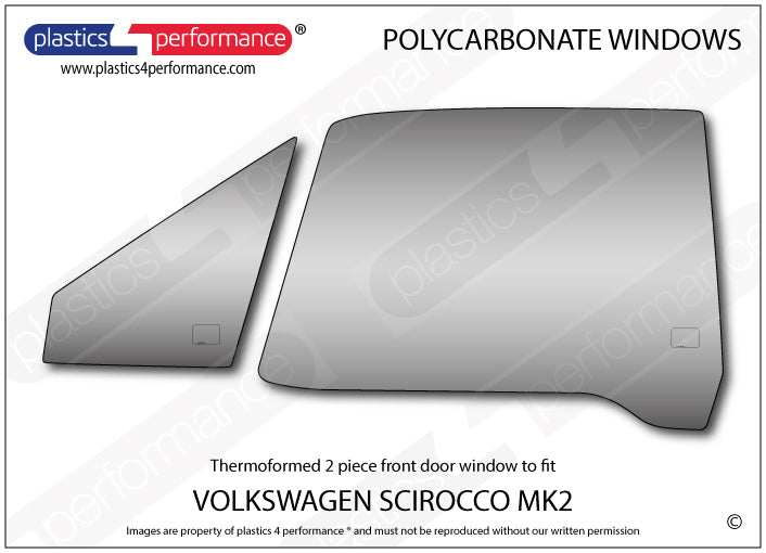 Vetri in Policarbonato per Volkswagen Scirocco MK2