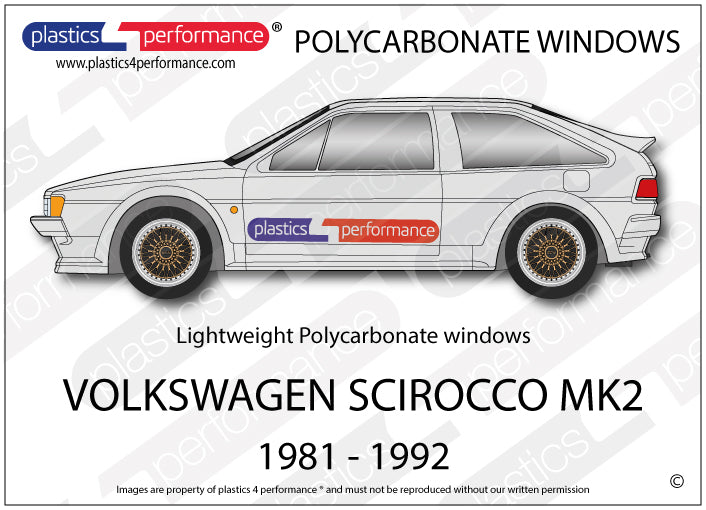 Vetri in Policarbonato per Volkswagen Scirocco MK2