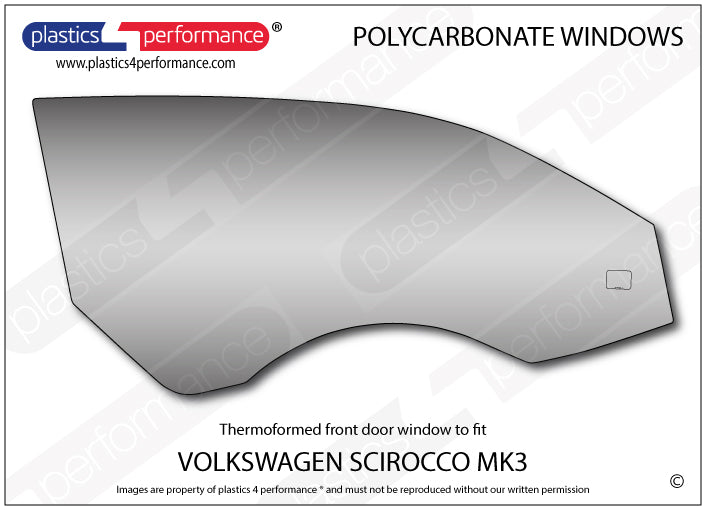 Carica immagine in Galleria Viewer, Vetri in Policarbonato per Volkswagen Scirocco MK3
