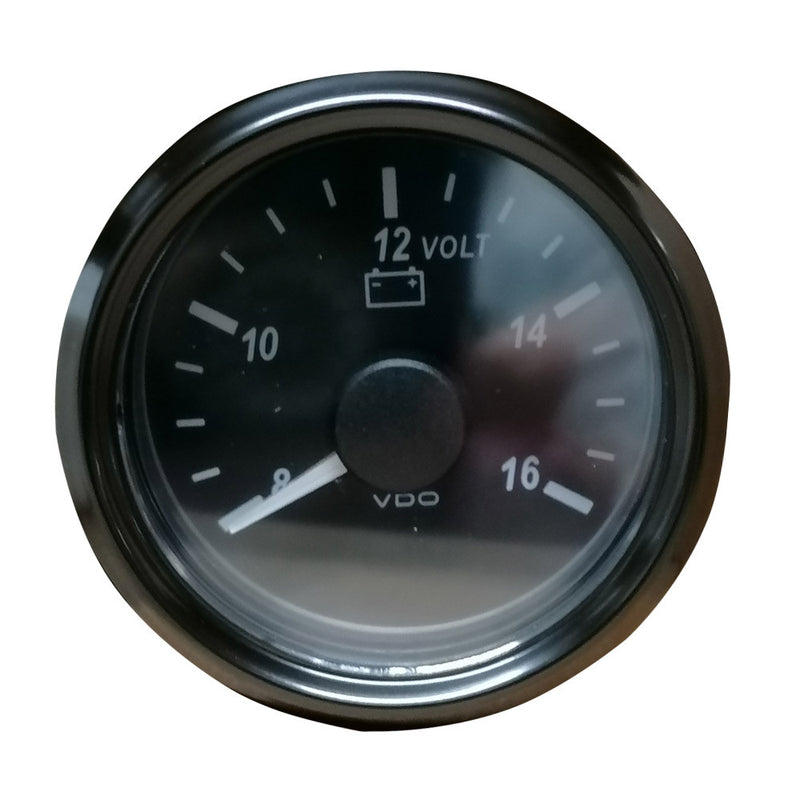 Carica immagine in Galleria Viewer, Voltmetro VDO SingleViu diametro 52mm fondo nero 8-16V
