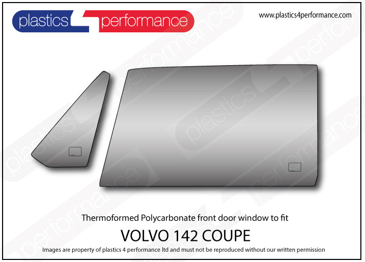 Vetri in Policarbonato per Volvo 142 Coupé