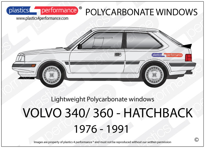 Carica immagine in Galleria Viewer, Vetri in Policarbonato per Volvo 340
