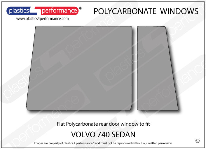 Vetri in Policarbonato per Volvo 740 Berlina
