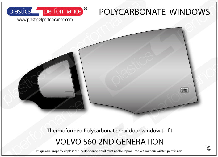 Vetri in Policarbonato per Volvo S60 2ª Gen.