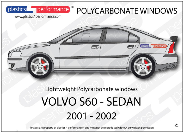 Carica immagine in Galleria Viewer, Vetri in Policarbonato per Volvo S60 1ª Gen.
