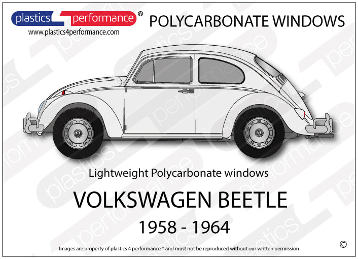 Vetri in Policarbonato per Volkswagen Maggiolino (58-64)