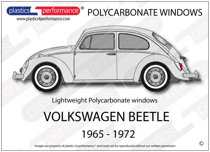 Carica immagine in Galleria Viewer, Vetri in Policarbonato per Volkswagen Maggiolino (65-72)

