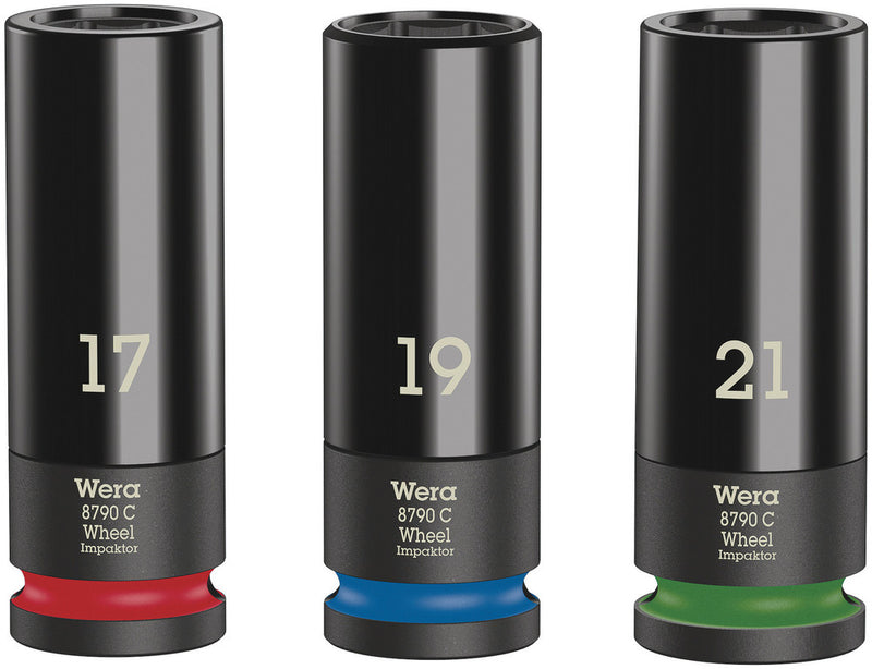 Carica immagine in Galleria Viewer, Set di Bussole per Cerchi 1/2" Wera Wheel Impaktor C Set 1
