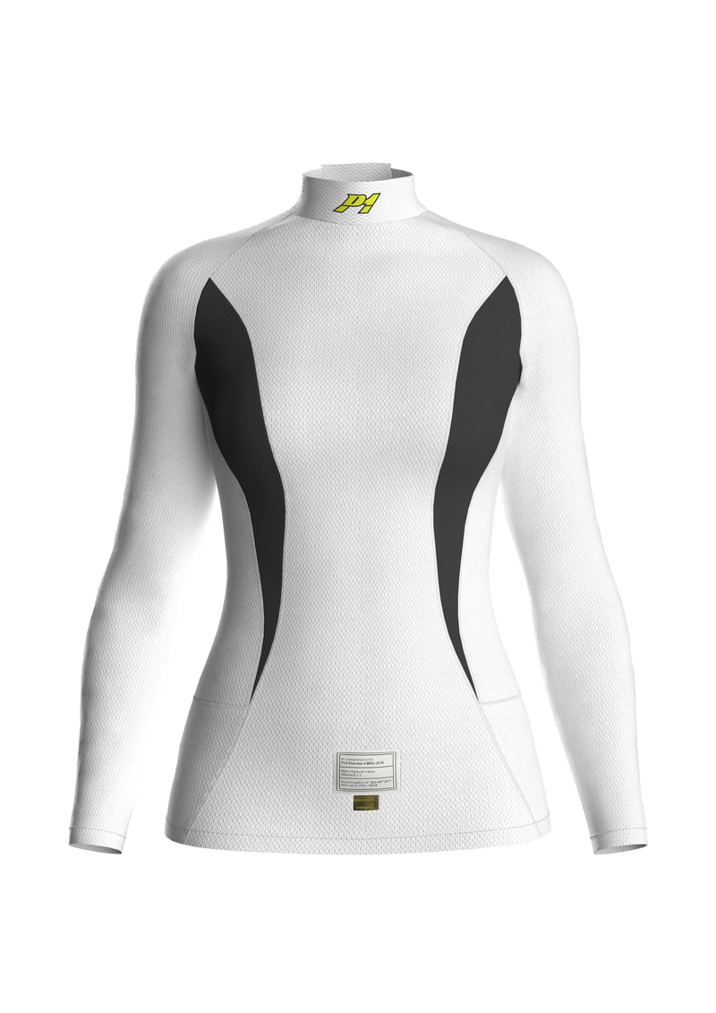 Carica immagine in Galleria Viewer, Maglia Sottotuta P1 X-Flow Donna Bianco / Grigio Scuro (FIA 8856-2018)
