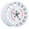 Cerchio OZ Racing Rally Racing TGR-WRT 7x17 5x114.3 ET45 - Bianco con scritte rosse