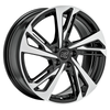 Cerchio MSW 60 8x18 5x112 ET44 - Nero lucido con razze lucidate