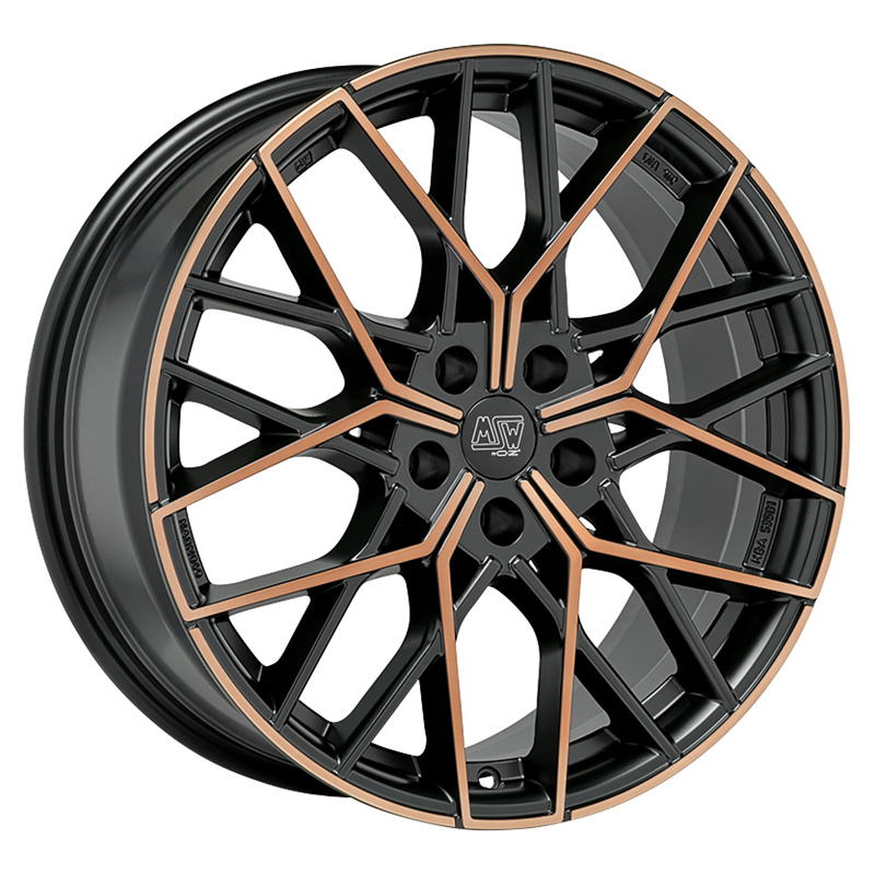 Cerchio MSW 74 8x19 5x112 ET45 - Nero opaco