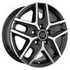 Cerchio MSW 40 9x19 5x130 ET55 - Nero lucido con razze lucidate