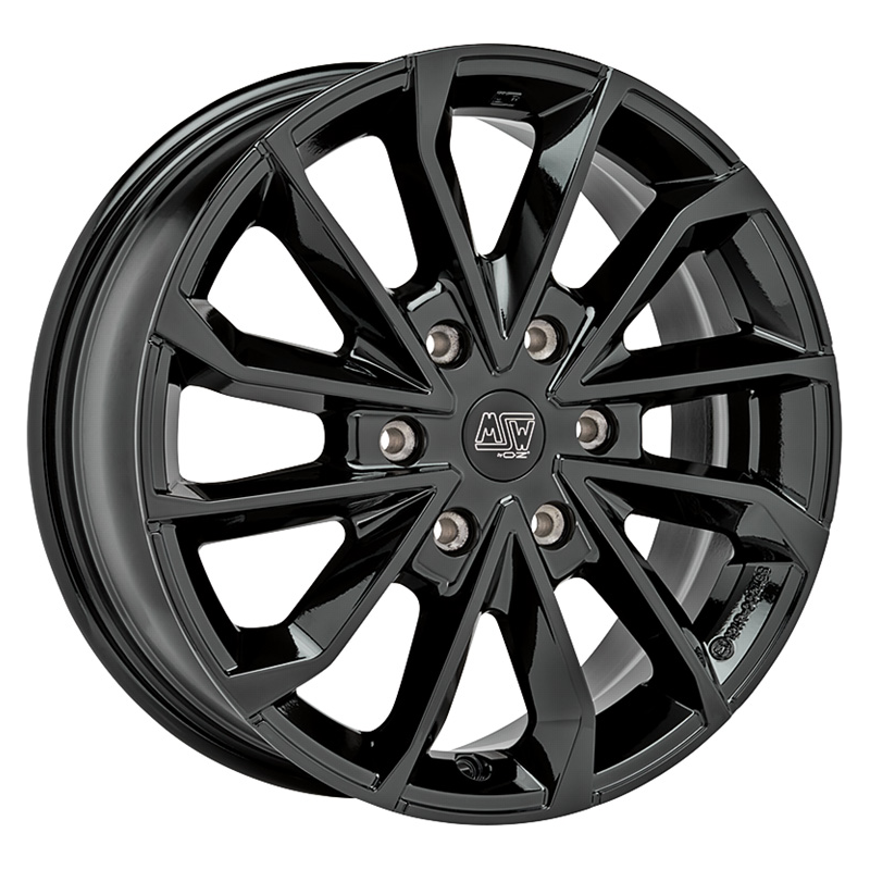 Cerchio MSW 42 Van 6,5x17 6x130 ET54 - Nero lucido
