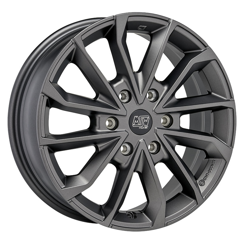 Cerchio MSW 42 Van 7,5x19 6x120 ET53 - Grigio scuro opaco