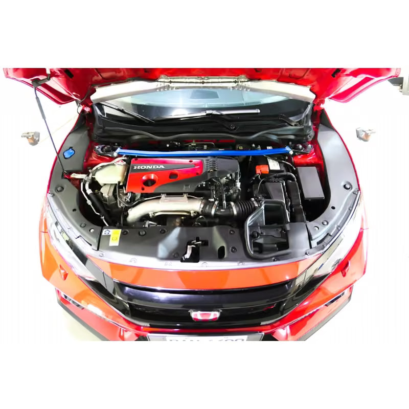 Carica immagine in Galleria Viewer, Barra Duomi Superiore Anteriore Hardrace Nera per Honda Civic Type R FK8 (17-22)

