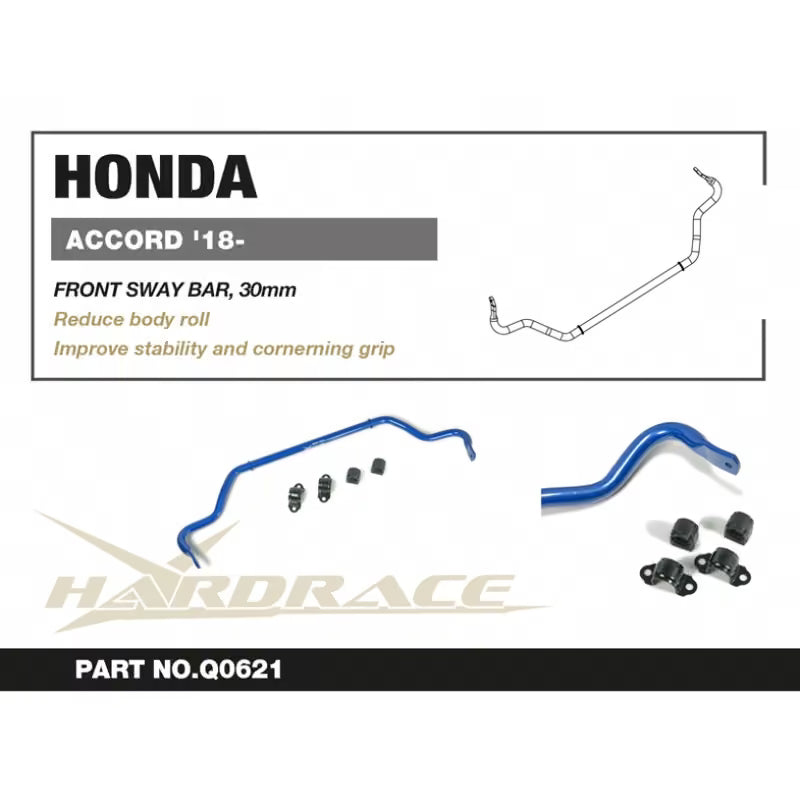 Barra Stabilizzatrice Anteriore Hardrace per Honda Accord (18-22)