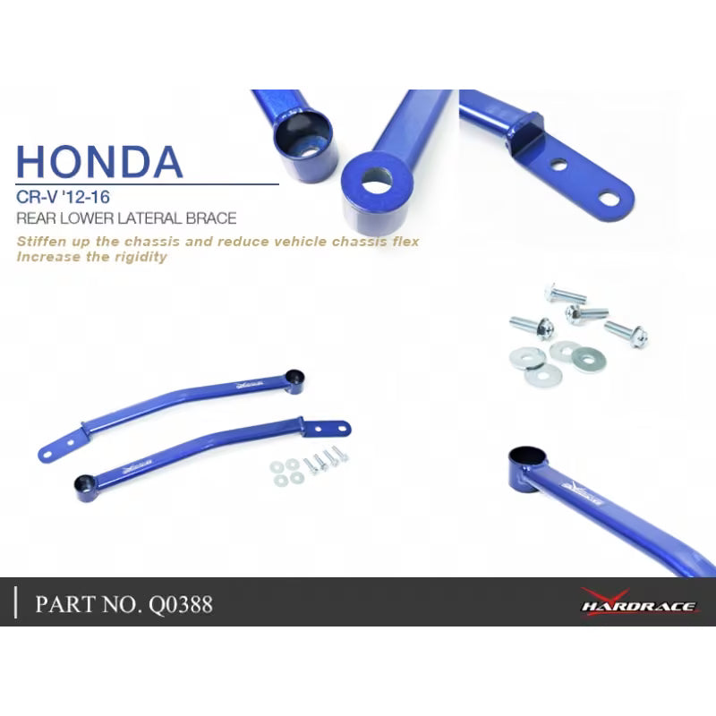 Barre di Rinforzo Inferiori Posteriori Hardrace per Honda CR-V RM (12-16)