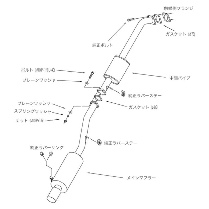 Carica immagine in Galleria Viewer, Linea di Scarico HKS "Hi-Power 409" per Toyota Chaser / Mark II / Cresta JZX90
