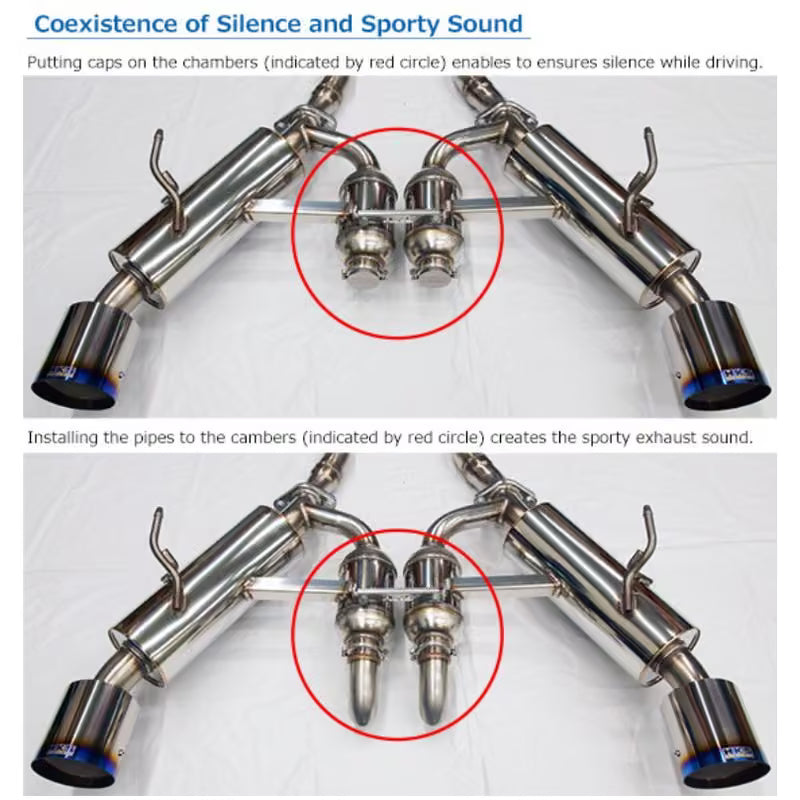 Carica immagine in Galleria Viewer, Linea di Scarico HKS "Dual Muffler" per Infiniti Q60
