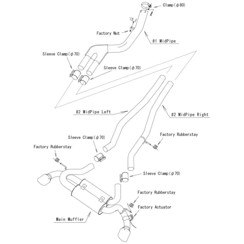Carica immagine in Galleria Viewer, Linea di Scarico HKS "Dual Muffler" per Toyota GR Supra Non FAP (OPF)

