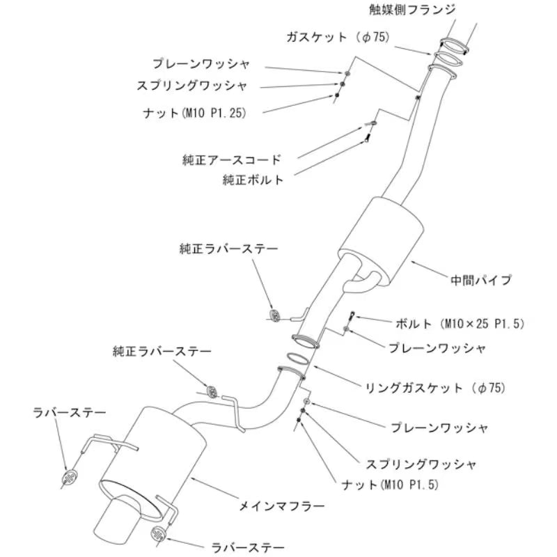 Linea di Scarico HKS "Super Turbo Muffler" per Nissan Silvia S15 (SR20DET)