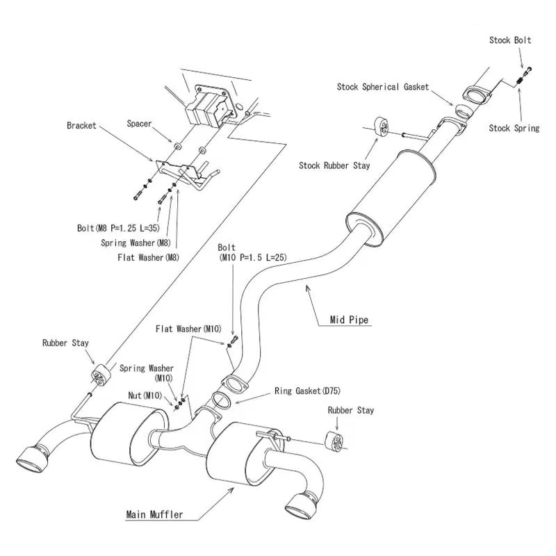 Carica immagine in Galleria Viewer, Linea di Scarico HKS "Super Turbo Muffler" per Toyota Yaris GR (2024+)
