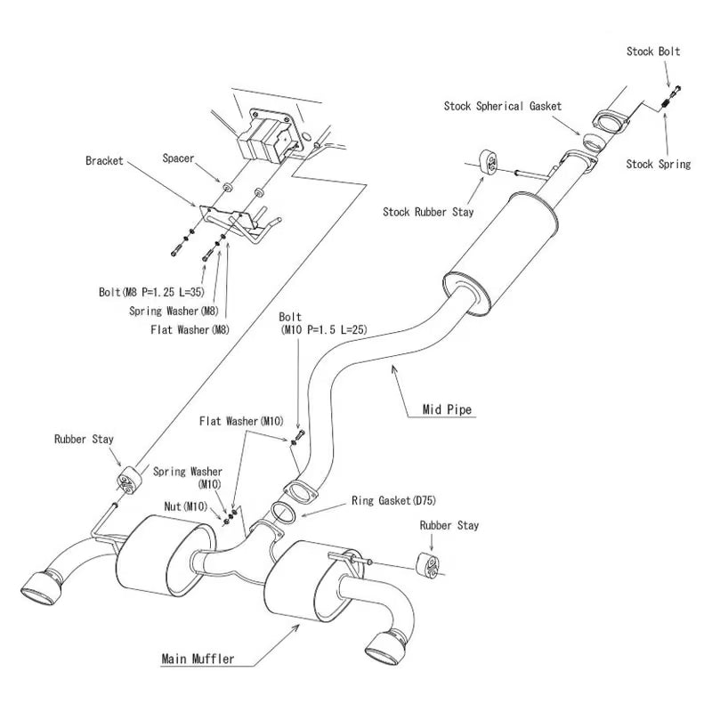 Carica immagine in Galleria Viewer, Linea di Scarico HKS "Super Turbo Muffler Urban Matte" per Toyota Yaris GR (2024+)
