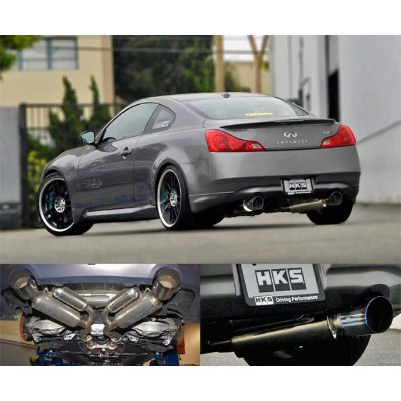 Carica immagine in Galleria Viewer, Linea di Scarico HKS "Full Dual" Ti-Tip per Infiniti G37

