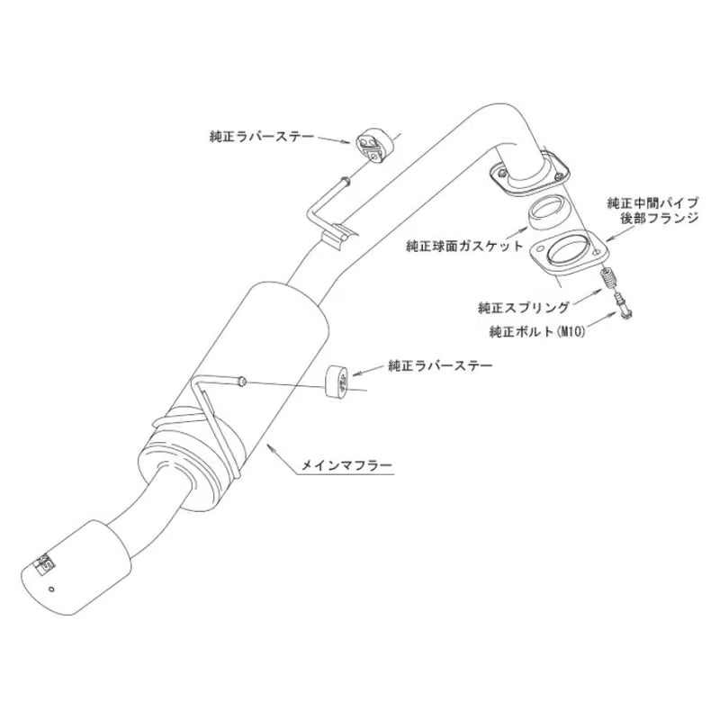 Carica immagine in Galleria Viewer, Silenziatore di Scarico HKS "Hi-Power Spec-L II" per Toyota Yaris KSP210 (2020+)
