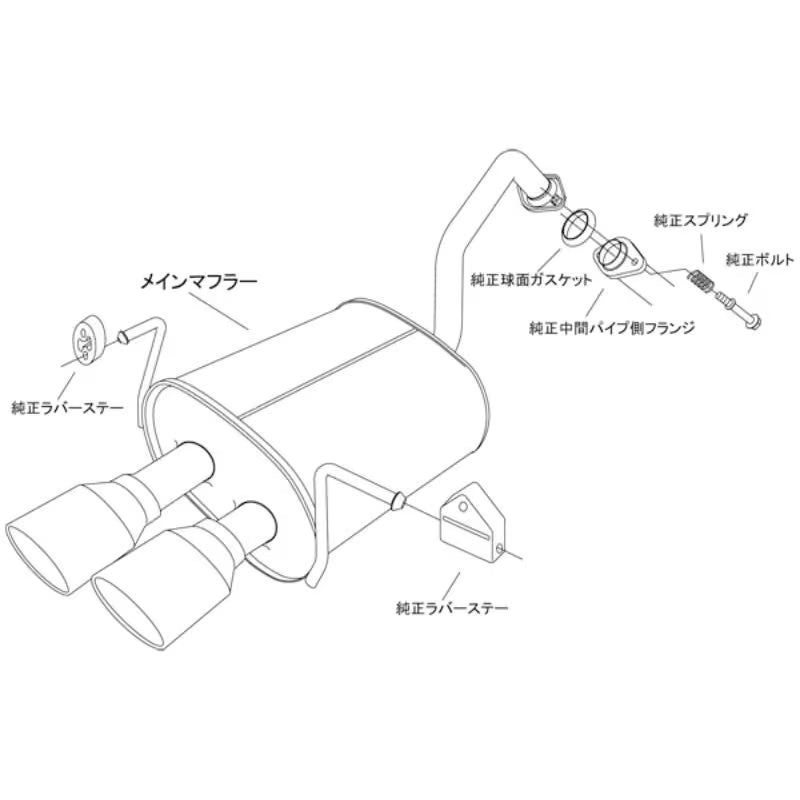 Carica immagine in Galleria Viewer, Silenziatore di Scarico HKS "Legamax Premium" per Honda Vezel
