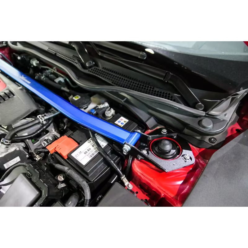 Carica immagine in Galleria Viewer, Barra Duomi Superiore Anteriore Hardrace Nera per Honda Civic Type R FK8 (17-22)
