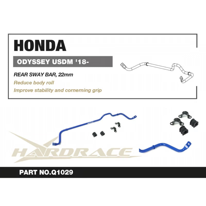 Carica immagine in Galleria Viewer, Barra Stabilizzatrice Posteriore Hardrace per Honda Odyssey RL6 (2018+)
