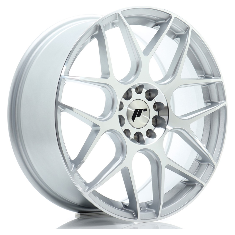 Carica immagine in Galleria Viewer, Cerchio Japan Racing JR-18 7,5x18 5x112/5x114.3 ET40 - Argento lucidato
