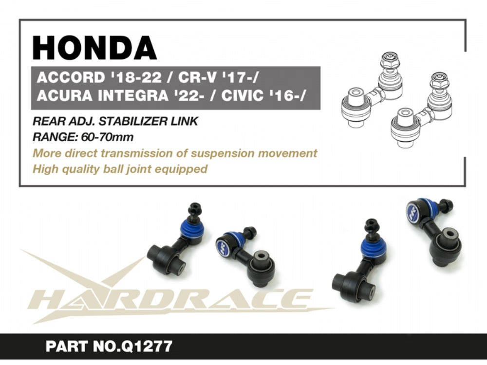 Biellette Barra Stabilizzatrice Posteriori Regolabili Hardrace per Honda CR-V (17-22)