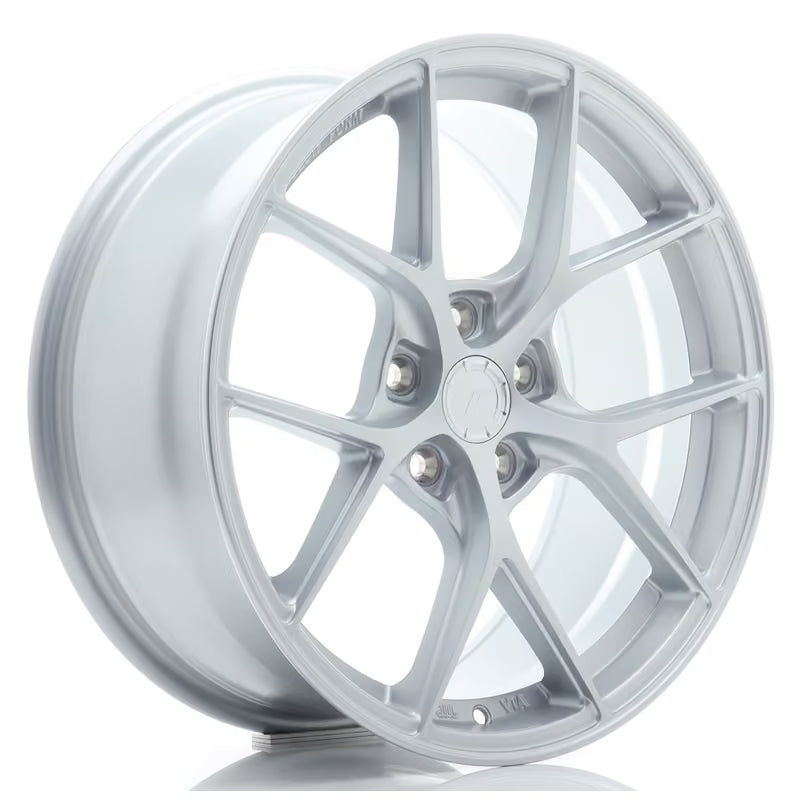 Carica immagine in Galleria Viewer, Cerchio Japan Racing SL-01 Super Light 8x18 5x112 ET40 - Argento lucidato
