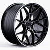 Cerchio Japan Racing JR-51 10,5x20 foratura su misura 5 fori ET15-35 - Nero satinato
