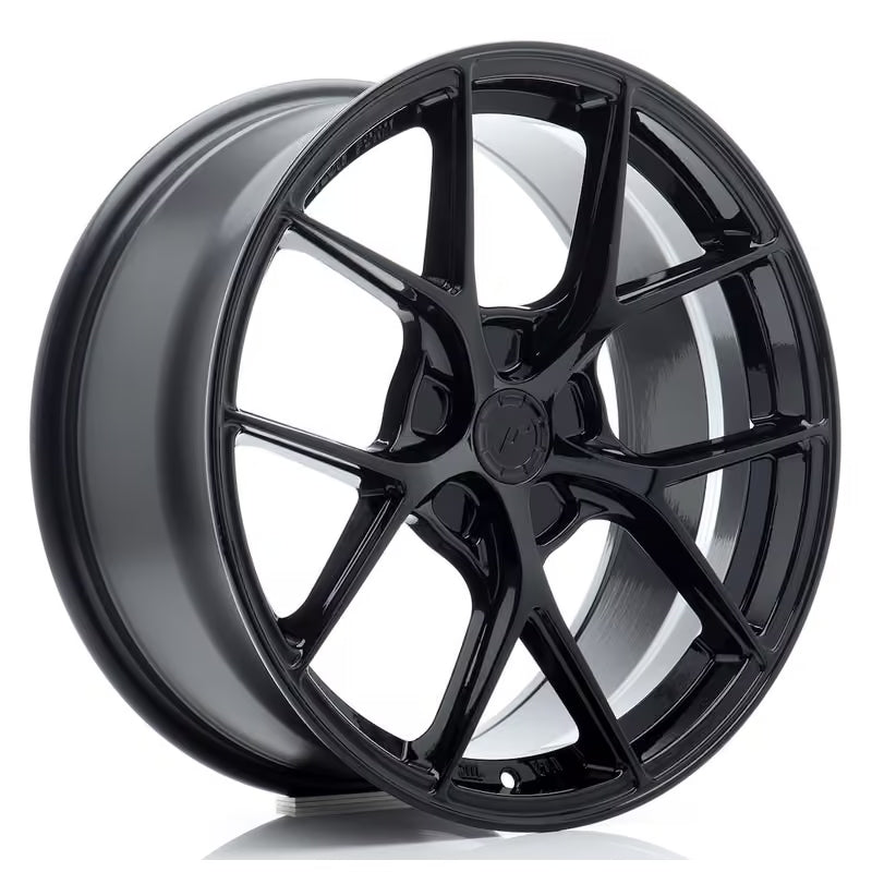 Cerchio Japan Racing SL-01 Super Light 8x18 foratura su misura 5 fori ET20-40 - Nero lucido