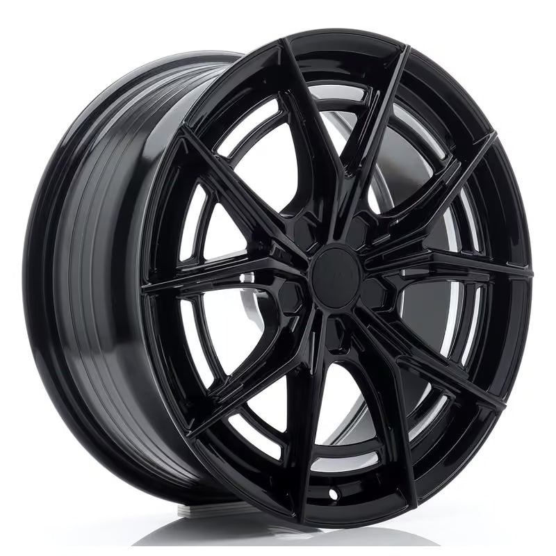 Cerchio Japan Racing JR-50 8x18 foratura su misura 5 fori ET25-45 - Nero lucido