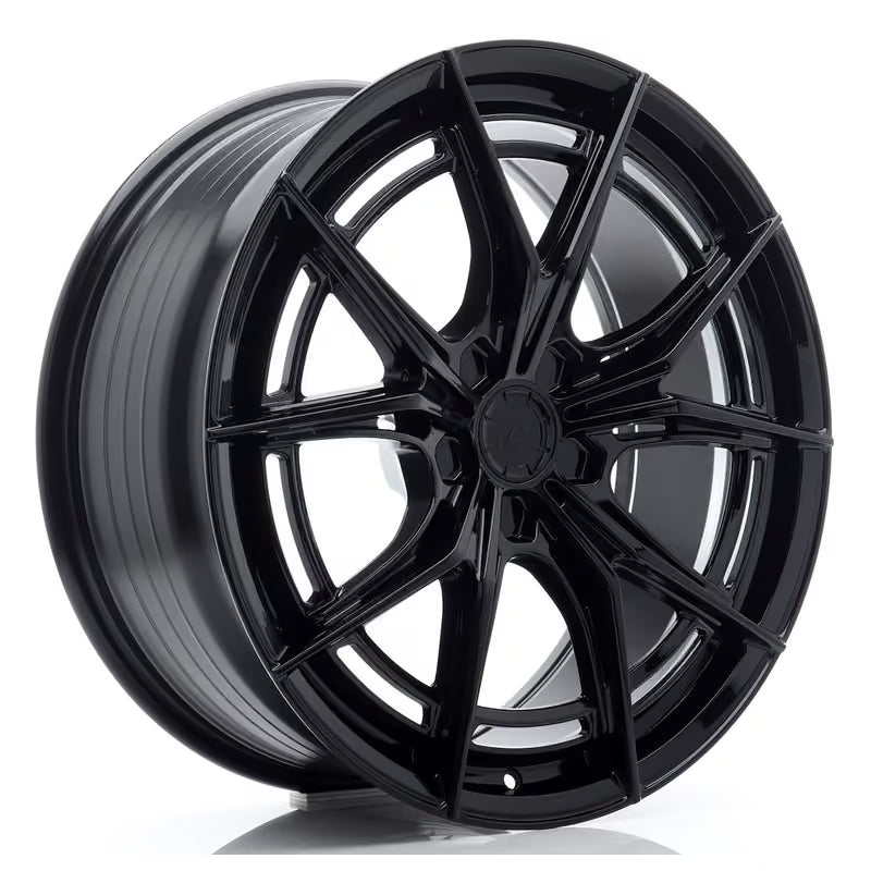 Cerchio Japan Racing JR-50 9x20 foratura su misura 5 fori ET20-51 - Nero lucido