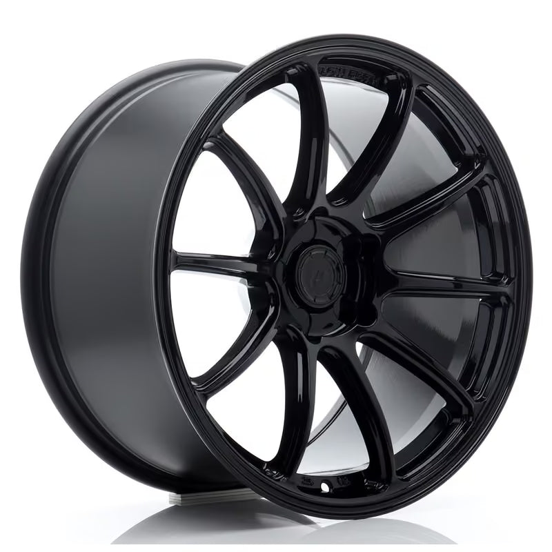 Cerchio Japan Racing SL-04 Super Light 9,5x18 foratura su misura 5 fori ET20-35 - Nero lucido