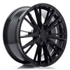 Cerchio Japan Racing JR-52 8x18 foratura su misura 5 fori ET20-45 - Nero lucido