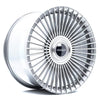 Cerchio forgiato Vesser VSR9 10,5x22 foratura su misura ET10-46 - Argento lucidato