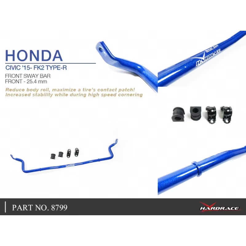 Carica immagine in Galleria Viewer, Barra Stabilizzatrice Anteriore Hardrace per Honda Civic Type R FK2 (15-17)
