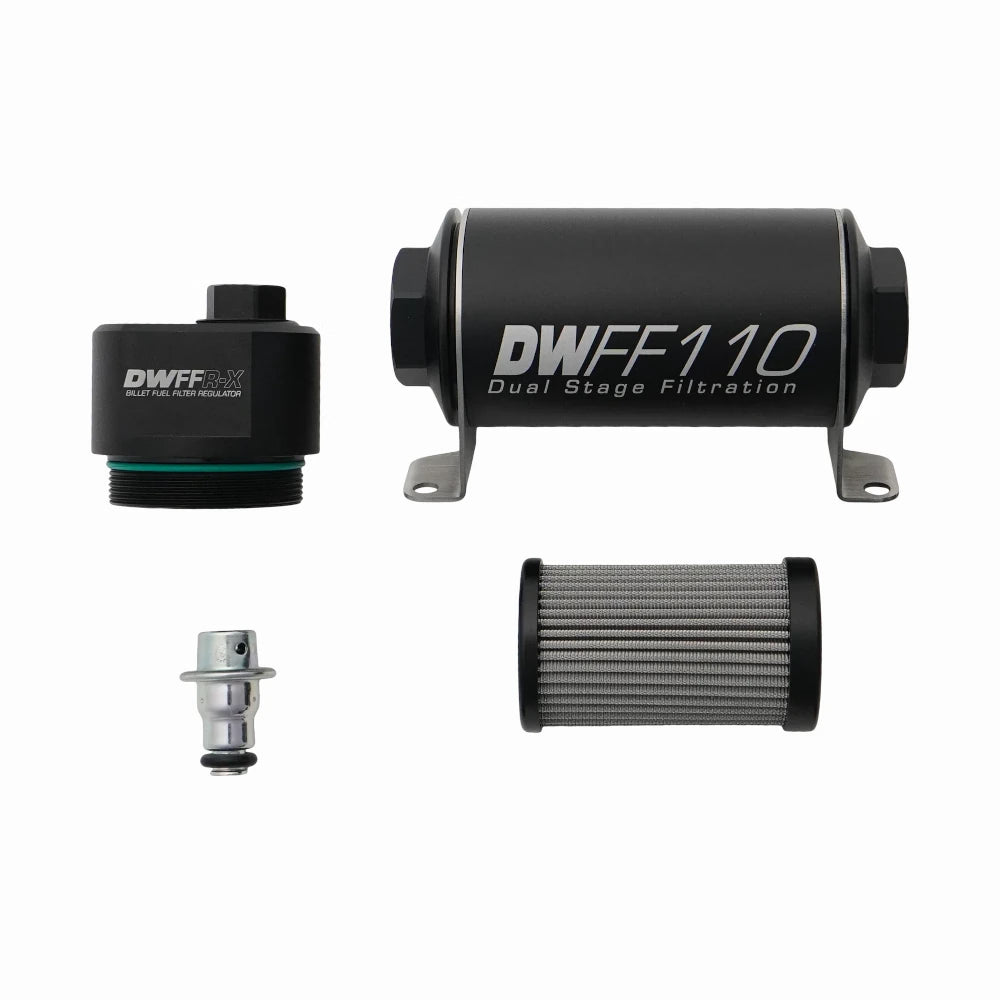 Regolatore e Filtro Benzina Deatschwerks DWFFR-X 110 mm (10 Microns)
