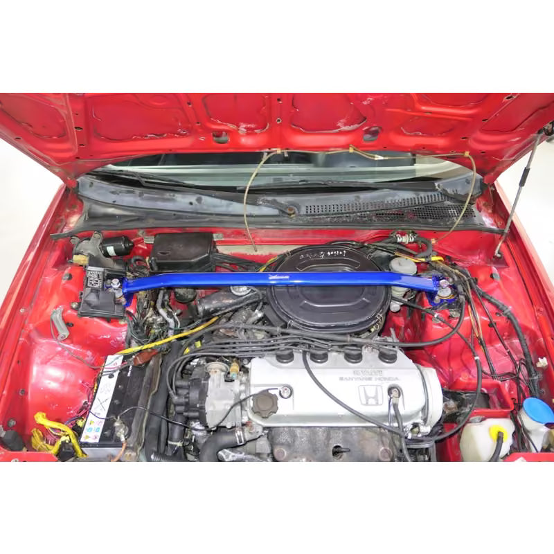 Carica immagine in Galleria Viewer, Barra Duomi Superiore Anteriore Hardrace Blu per Honda Civic EC / ED / EE
