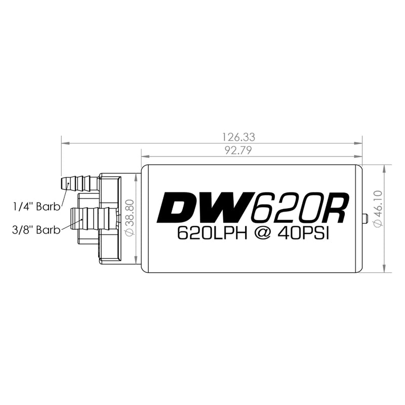 Carica immagine in Galleria Viewer, Pompa Benzina Deatschwerks DW620R - 620 L/h E85
